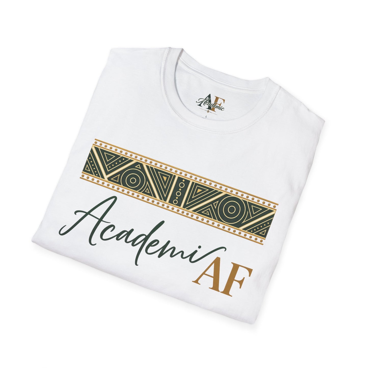 Academic AF T-Shirt | Boho Geometric Band, Script Typography