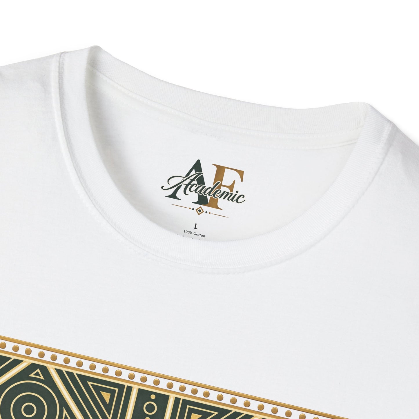 Academic AF T-Shirt | Boho Geometric Band, Script Typography