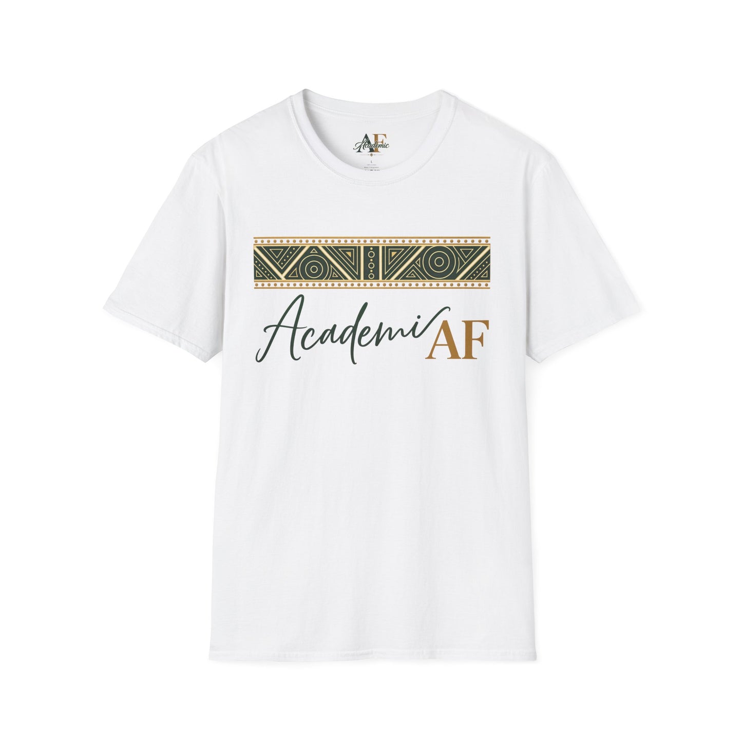 Academic AF T-Shirt | Boho Geometric Band, Script Typography
