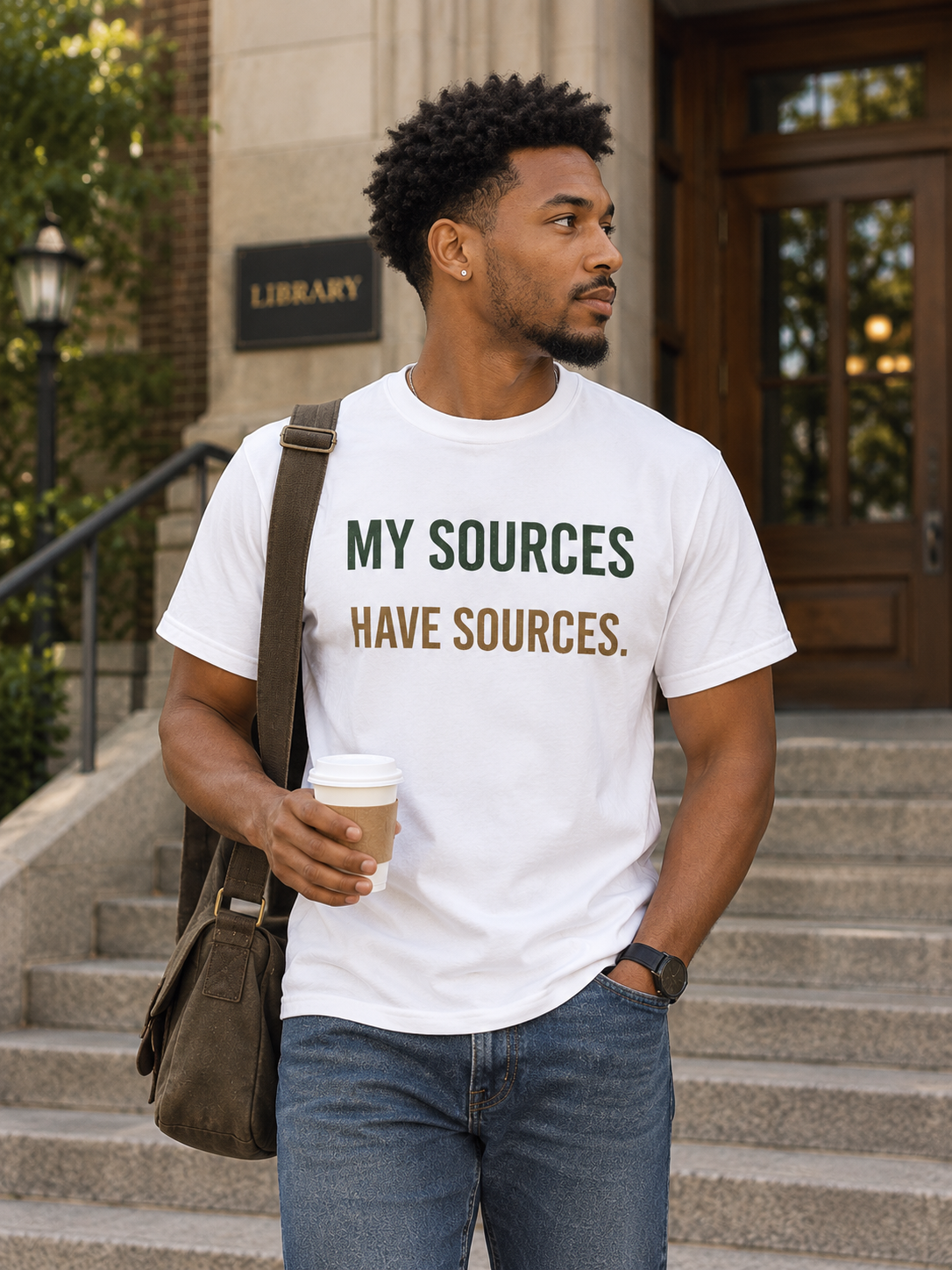 My Sources Have Sources T-Shirt | Funny Quote Shirt, Journalist Media Unisex Tee